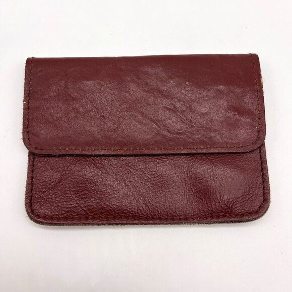 Vintage Genuine Leather Wallet Coin Purse Made In Brazil Bifold 80s 90s - Picture 1 of 10